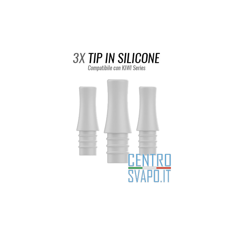 3 Drip Tip silicone per KIWI